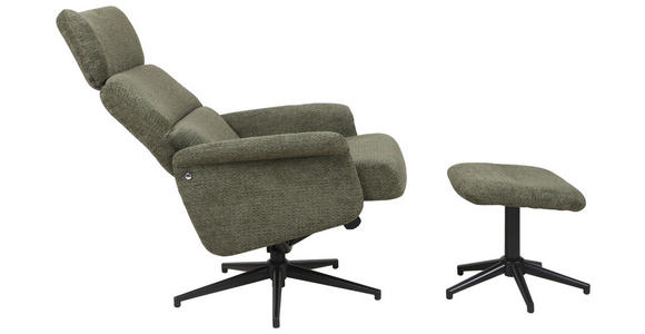 RELAXSESSELSET Webstoff - Schwarz/Grün, Design, Textil/Metall (74/106-96/72-101cm) - Carryhome