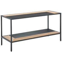 KONFERENČNÍ STOLEK, přírodní barvy, černá, dřevo, kov, kompozitní dřevo, 120/60/47 cm - černá/přírodní barvy, Design, kov/dřevo (120/60/47cm) - MID.YOU
