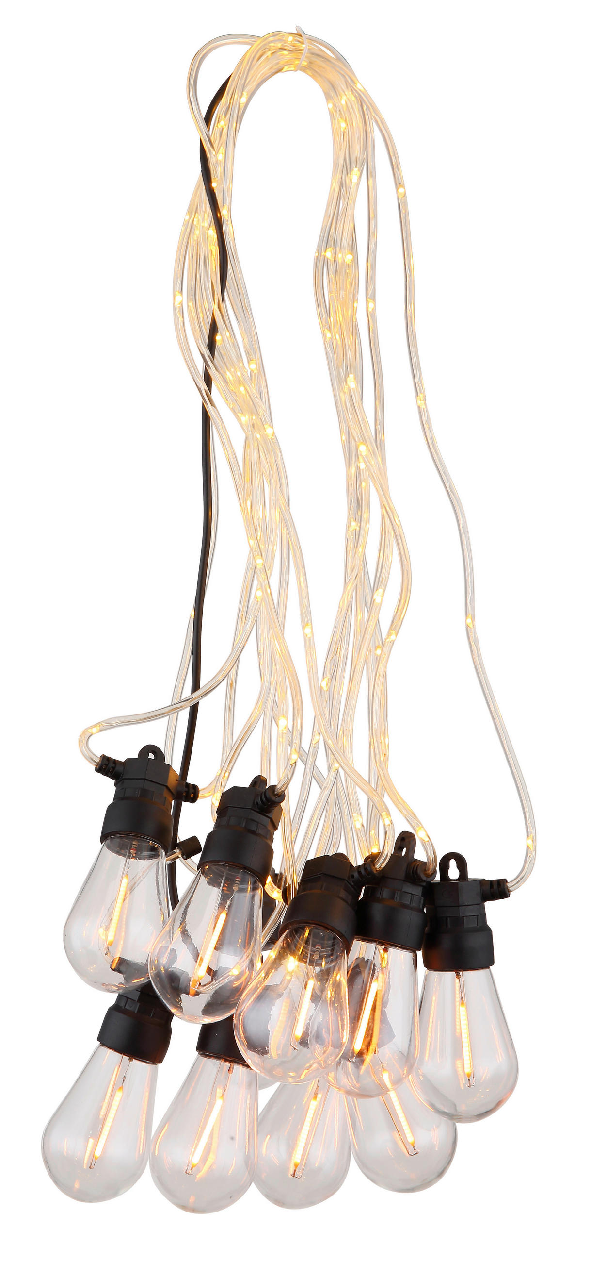 LICHTERKETTE  - Klar/Transparent, Basics, Kunststoff (1050/4,5/10,5cm) - Globo
