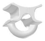 GLEITER  - Weiss, Basics, Kunststoff (1/1/1cm) - Leha