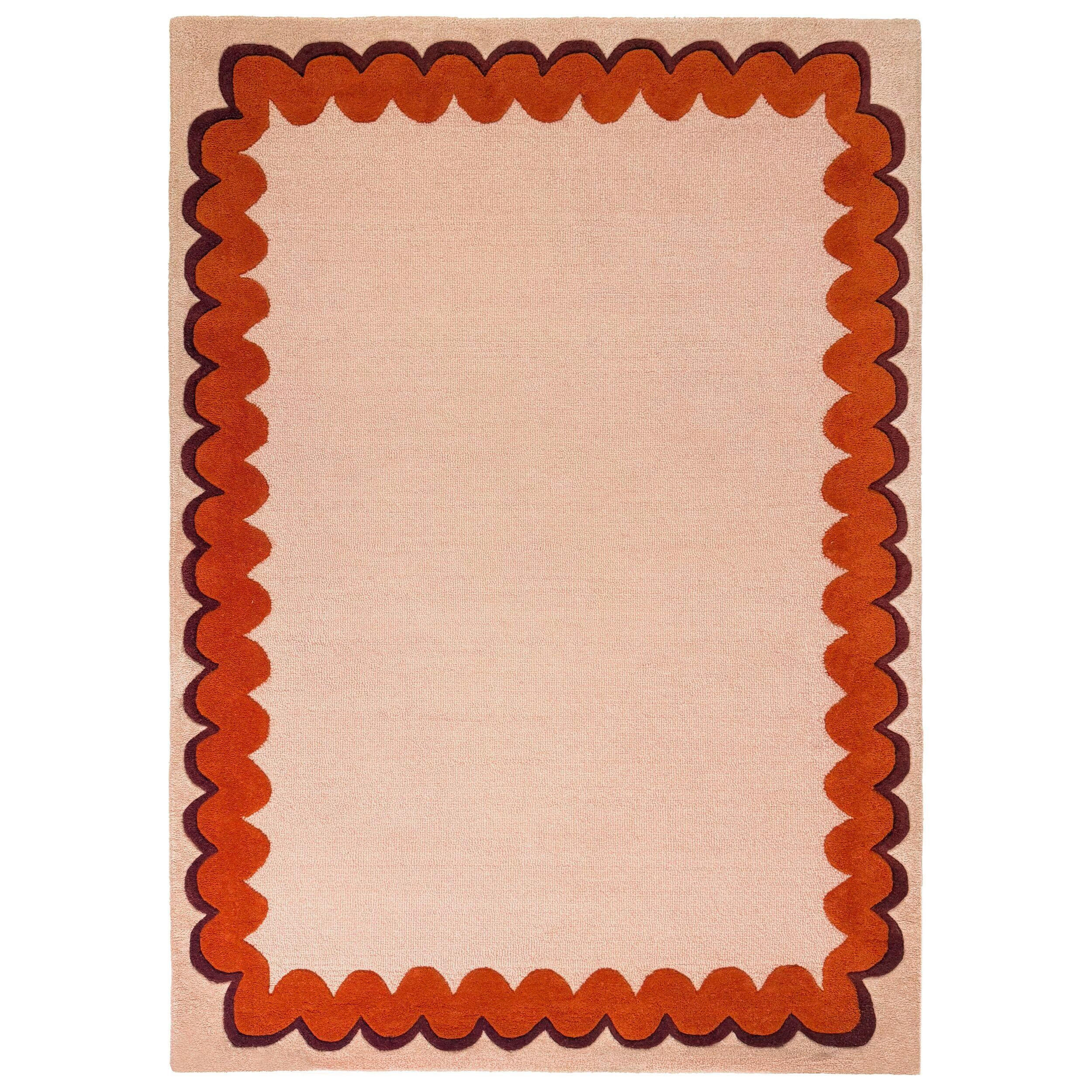 WOLLTEPPICH 160/230 cm Wiggle Orange  - Orange, Basics, Textil (160/230cm) - Flair Rugs