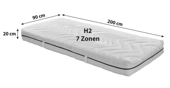 Komfortschaummatratze Comfort 90x200cm H2 - Weiß, MODERN, Textil (90/200cm) - Primatex