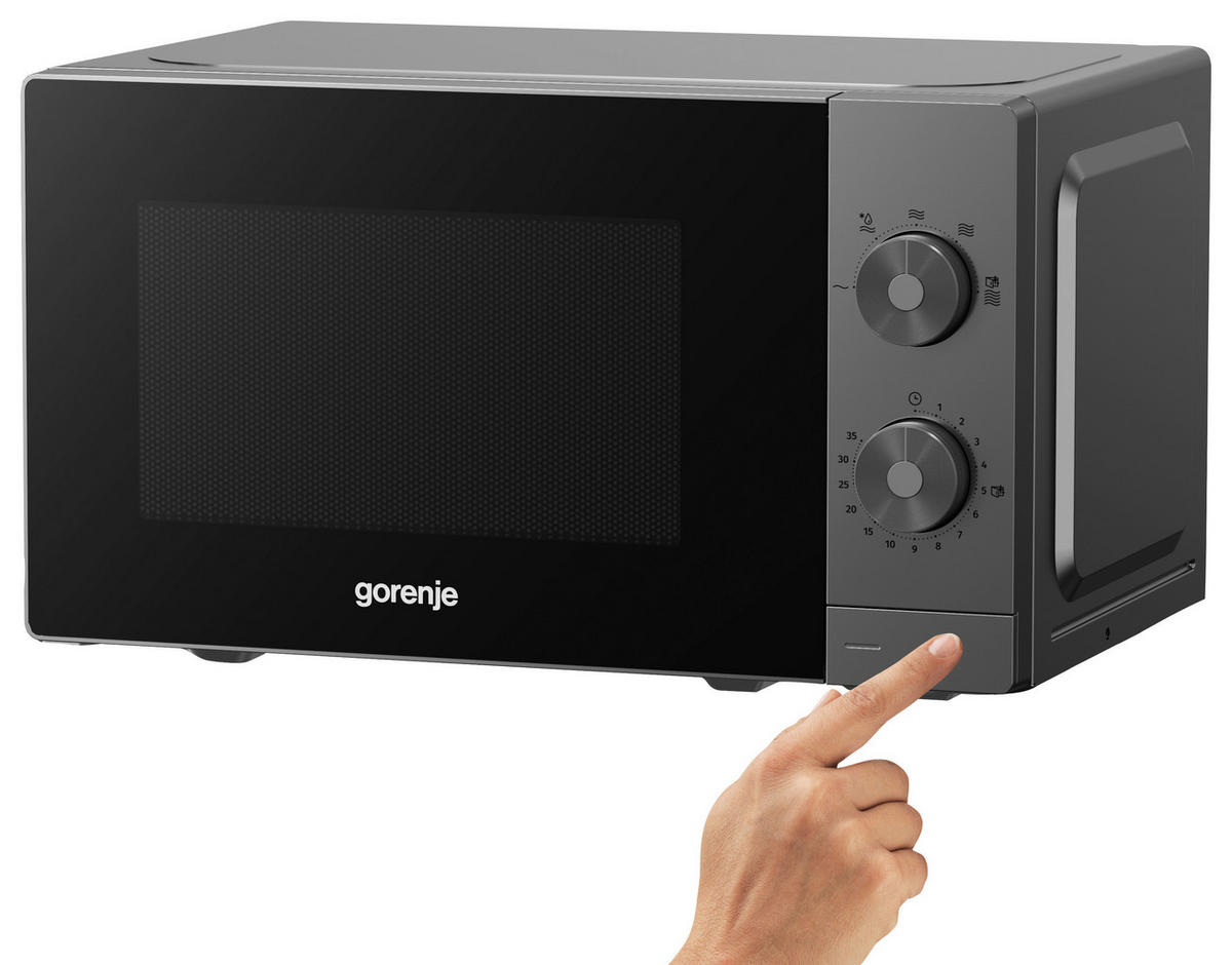 MIKROWELLE MO20E1T4  - Edelstahlfarben, Basics, Glas/Kunststoff (44/25,9/34,6cm) - Gorenje