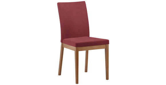ECKBANKGRUPPE in Textil, Holzwerkstoff Rot, Eichefarben - Eichefarben/Rot, KONVENTIONELL, Holzwerkstoff/Textil - Cantus