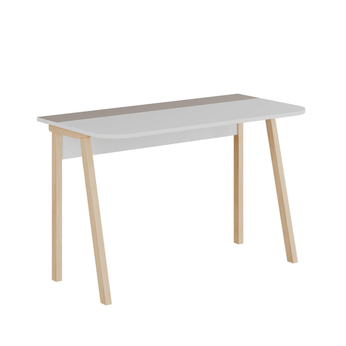 COMPUTERTISCH  - Eichefarben/Weiß, Design, Holzwerkstoff (120/60/75cm) - Livetastic