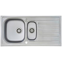 SPÜLE 1720DALLAS100X50  - Edelstahlfarben, MODERN, Metall (100/17,5/50cm) - Respekta