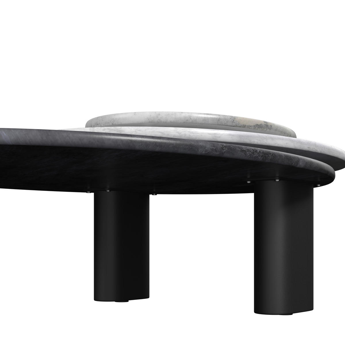 BAŠTENSKA GARNITURA 4 dela  - tamnosiva/siva, Moderno, metal/tekstil - Bessagi Garden