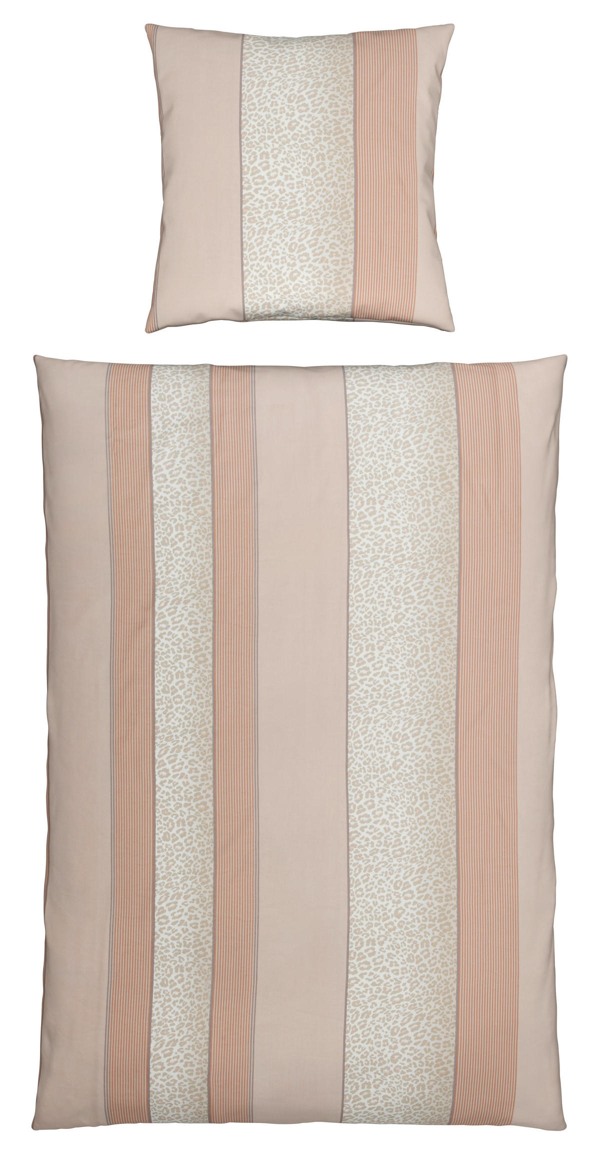 BETTWÄSCHE Satin 155/220 cm  - Beige, Textil (155/220cm) - Dieter Knoll