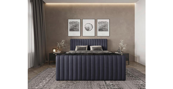 BOXBETT 160/200 cm  in Graphitfarben  - Schwarz/Graphitfarben, Basics, Kunststoff/Textil (160/200cm) - Carryhome