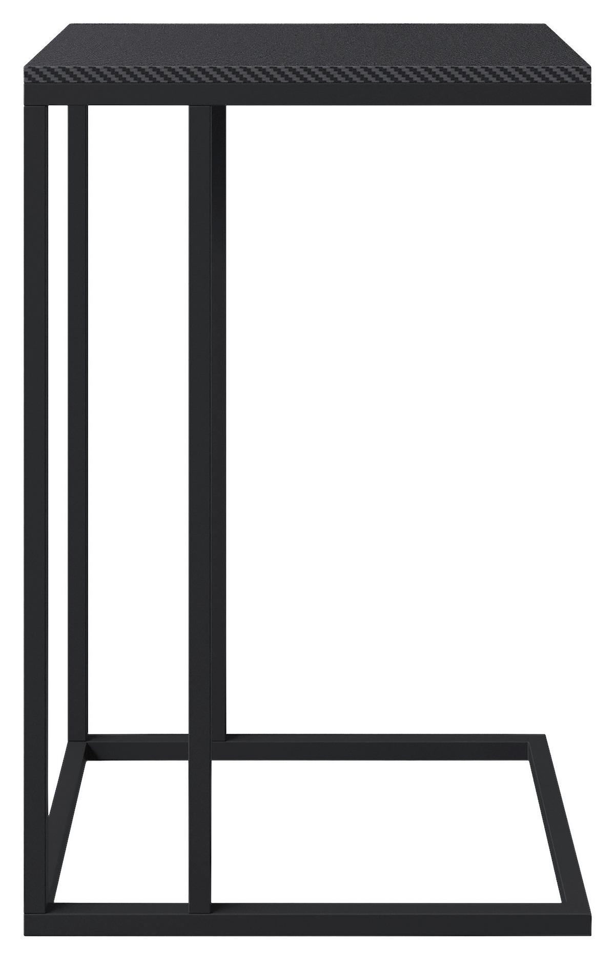 BEISTELLTISCH in Metall, Holzwerkstoff 40/29/60 cm  - Schwarz, MODERN, Holzwerkstoff/Metall (40/29/60cm) - Minecraft