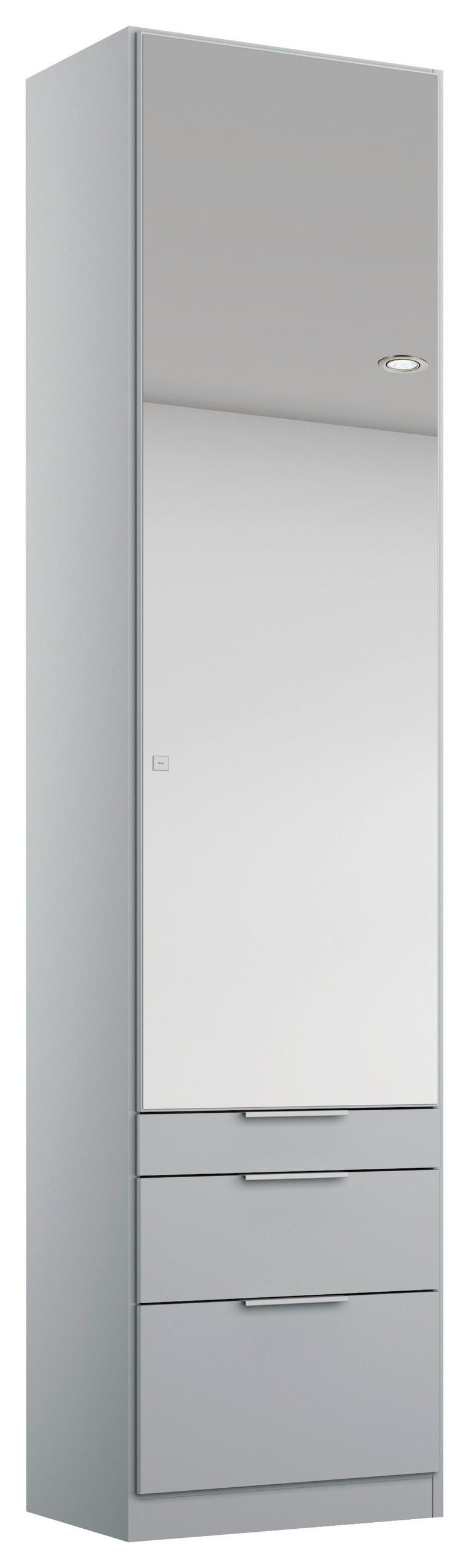 Drehtürenschrank Mit Spiegel B: 47 cm Alabama In Hellgrau