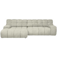 ECKSOFA in Webstoff Naturfarben  180/297 cm  - Schwarz/Naturfarben, MODERN, Kunststoff/Textil (180/297cm) - Welnova