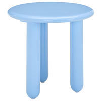 BEISTELLTISCH 50/50/50,5 cm Blau rund  - Blau, Design, Holzwerkstoff (50/50/50,5cm) - Novel