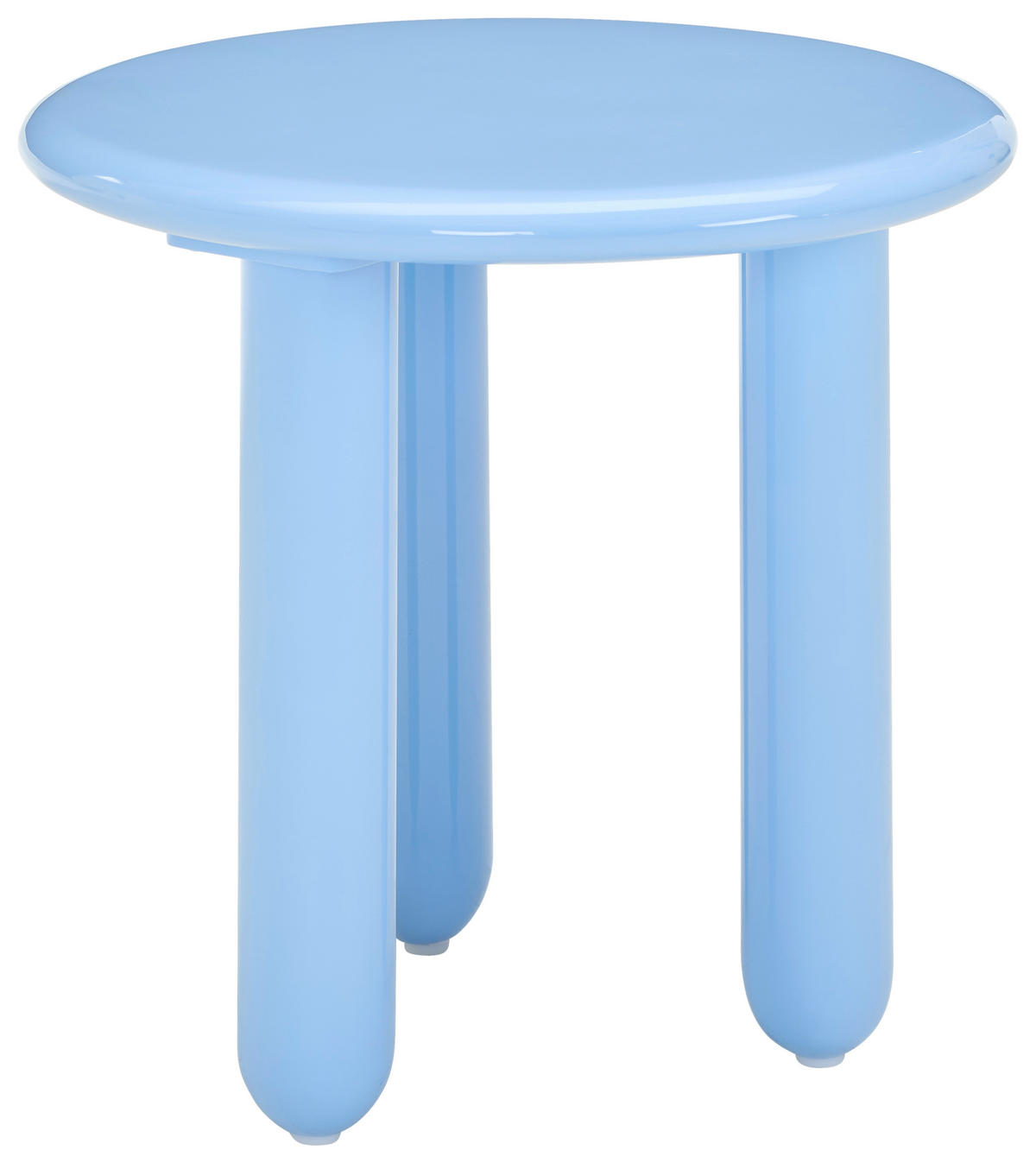 BEISTELLTISCH 50/50/50,5 cm Blau rund  - Blau, Design, Holzwerkstoff (50/50/50,5cm) - Novel