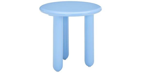 BEISTELLTISCH 50/50/50,5 cm Blau rund  - Blau, Design, Holzwerkstoff (50/50/50,5cm) - Novel