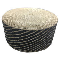 HOCKER Naturfarben, Schwarz  - Schwarz/Naturfarben, LIFESTYLE, Naturmaterialien/Papier (48/24cm) - Landscape