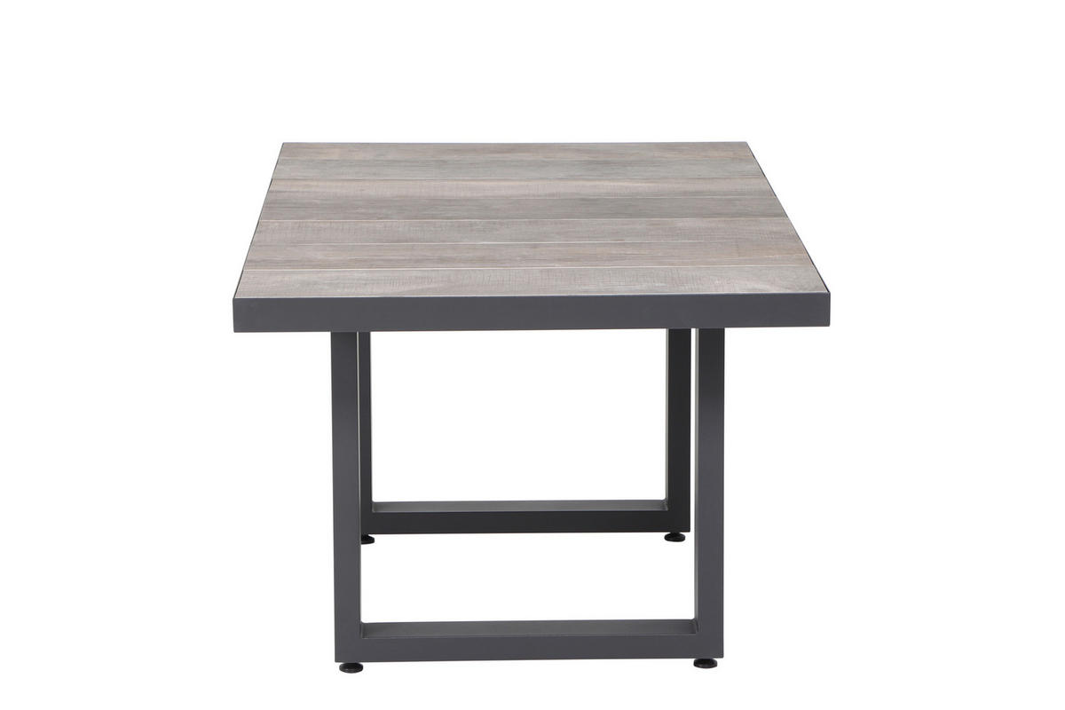 LOUNGEGARNITUR 5-teilig   302/88/219 cm Aluminium  - Grau, Basics, Keramik/Kunststoff (302/88/219cm) - Siena Garden