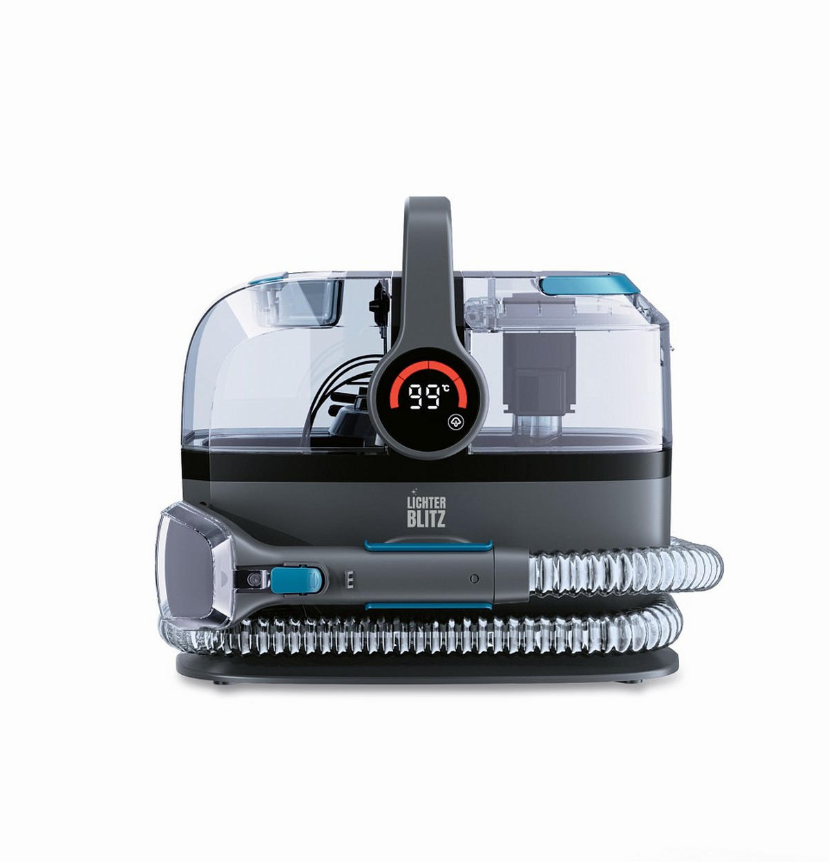 POLSTERREINIGER - Blau/Grau, Basics, Kunststoff (36/26,5/29,5cm) - Lichterblitz