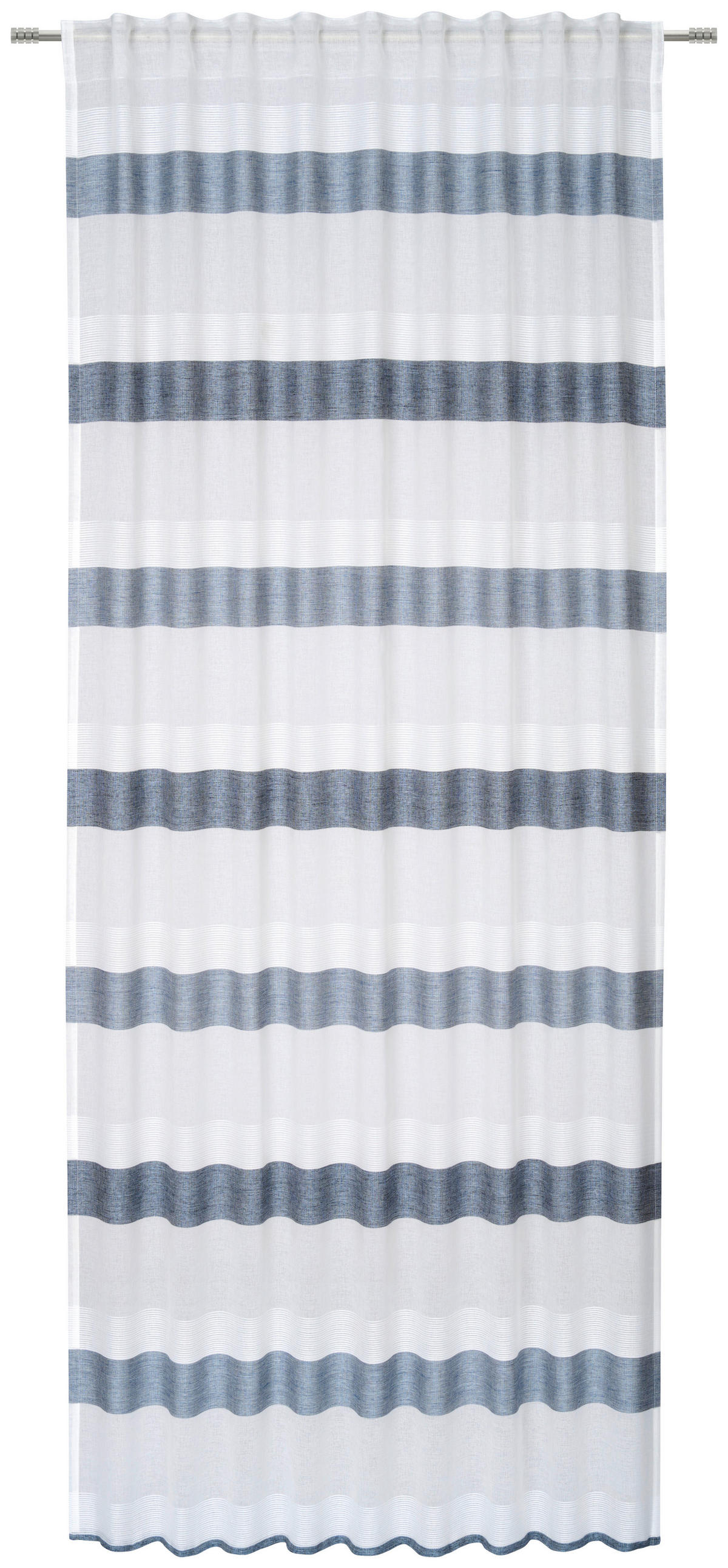 GARDINLÄNGD halvtransparent  - blå, Klassisk, textil (135/245cm) - Esposa