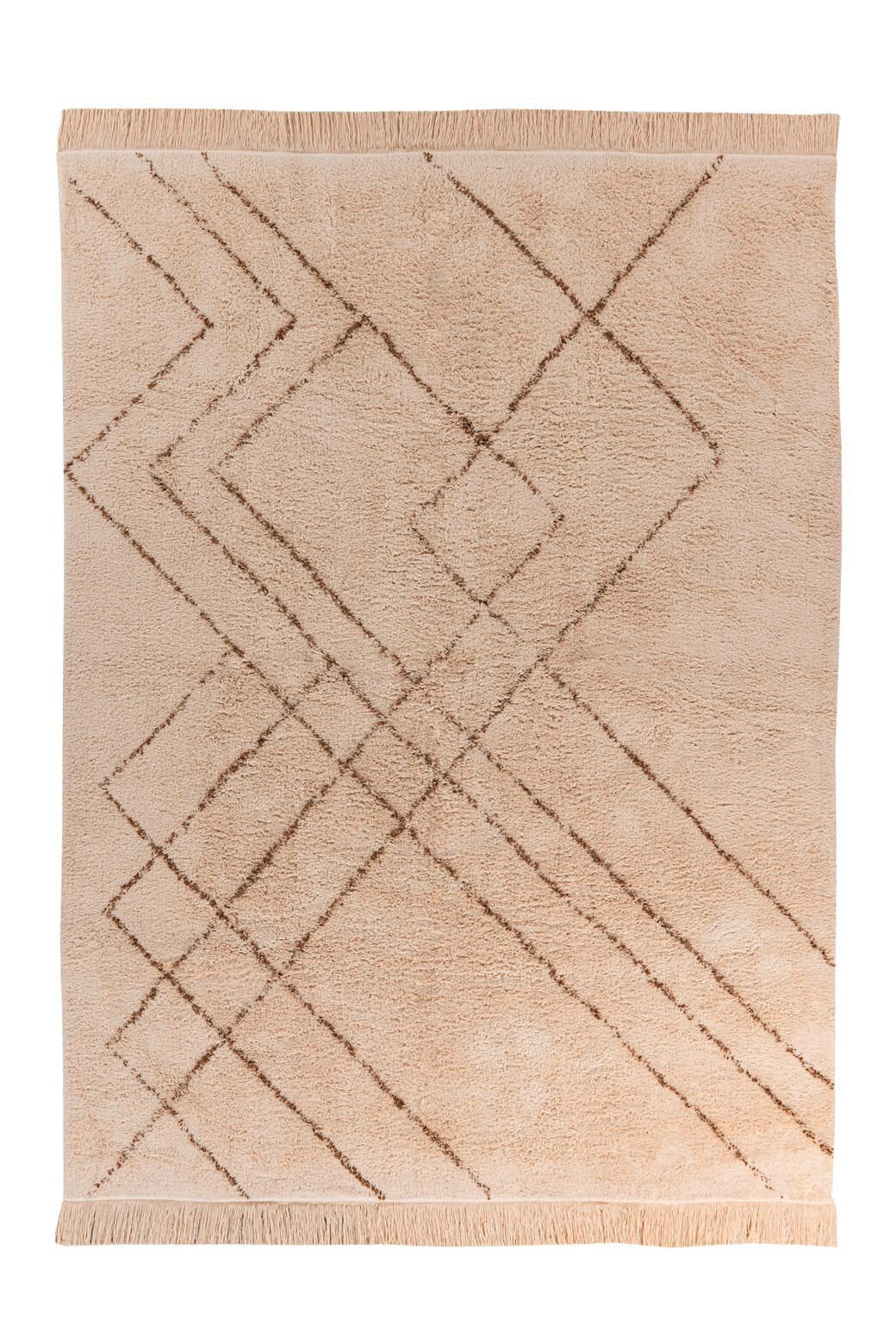 TEPPICH 80/150 cm Mylen 425 Creme / Braun  - Creme/Braun, KONVENTIONELL, Textil (80/150cm)