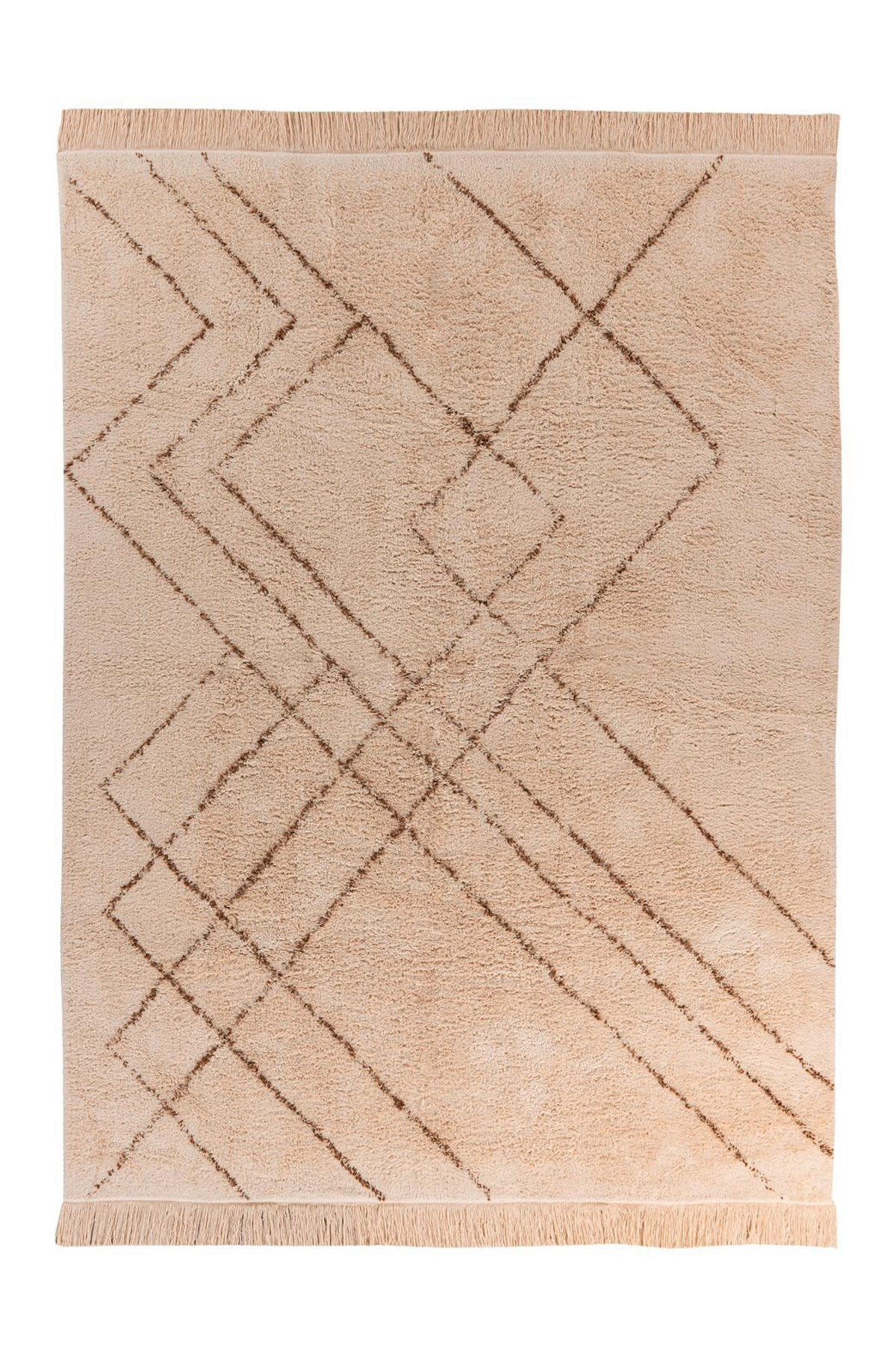 TEPPICH 80/150 cm Mylen 425 Creme / Braun Braun, Creme  - Creme/Braun, KONVENTIONELL, Textil (80/150cm)