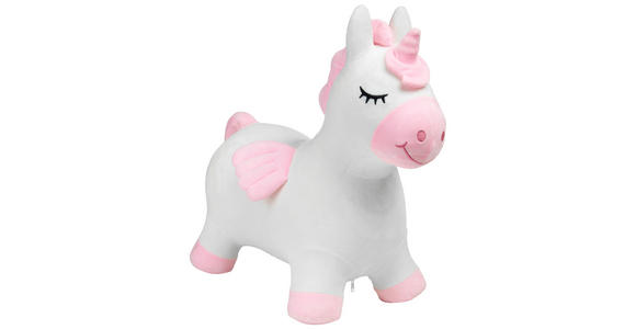 HÜPFTIER - Pink/Weiß, Basics, Kunststoff/Textil (58/28/57cm) - My Baby Lou