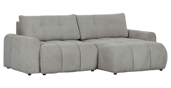 ECKSOFA Braun Flachgewebe  - Schwarz/Braun, KONVENTIONELL, Kunststoff/Textil (256/157cm) - Carryhome