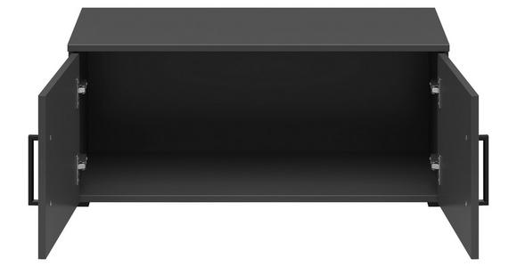 AUFSATZSCHRANK 80/35/40 cm - Schwarz/Graphitfarben, MODERN, Holzwerkstoff/Kunststoff (80/35/40cm) - Carryhome