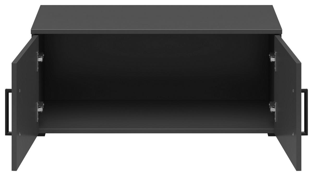 AUFSATZSCHRANK 80/35/40 cm   - Schwarz/Graphitfarben, Modern, Holzwerkstoff/Kunststoff (80/35/40cm) - Carryhome