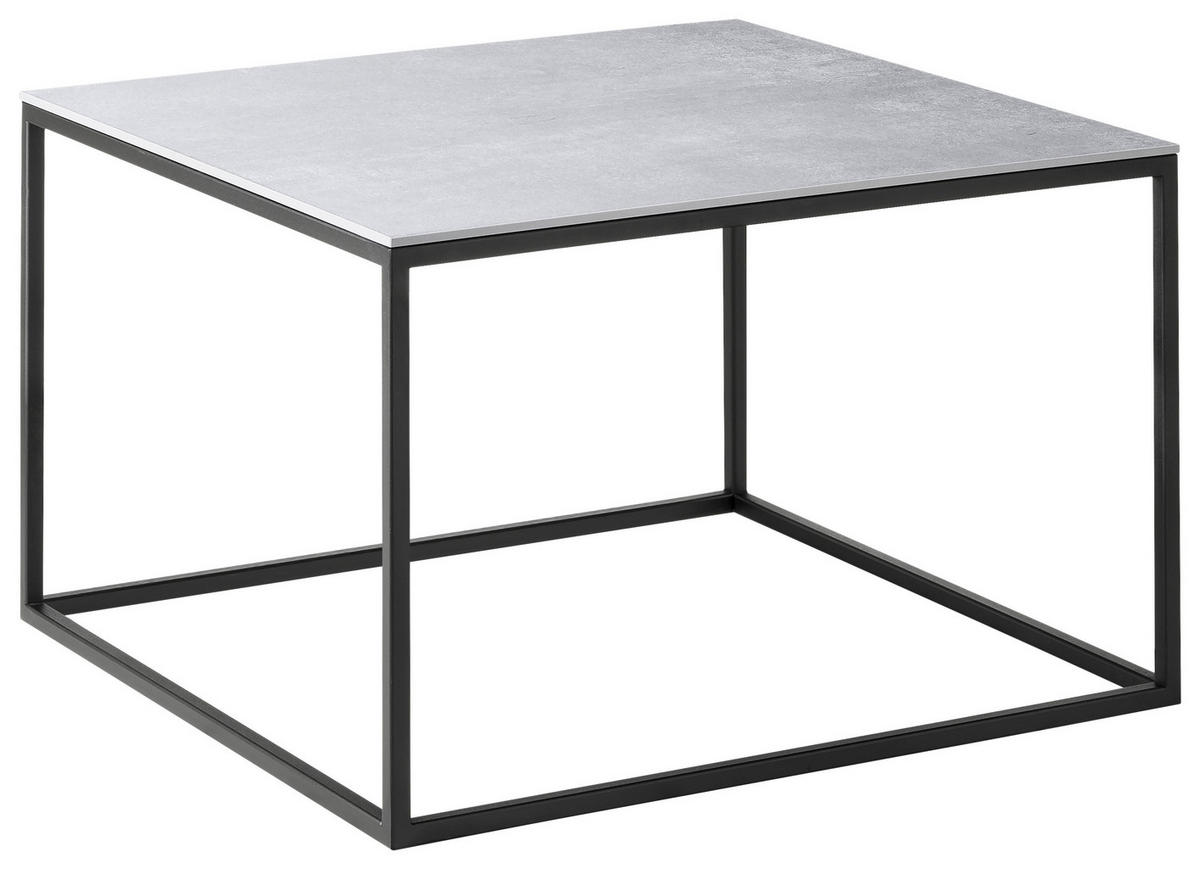 COUCHTISCH in Keramik  - Schwarz/Grau, Design, Keramik/Metall (65/65/41,5cm) - Johann Jakob