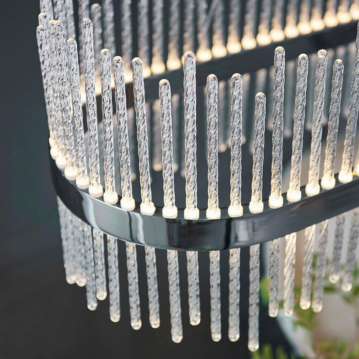 PENDELLEUCHTE Endon Adriel 95/25/45-165 cm   - Chromfarben, LIFESTYLE, Metall (95/25/45-165cm) - ENDON