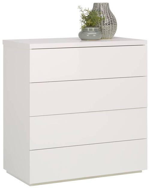 KOMODA, bela  - bela, Konvencionalno, leseni material (85/88/44cm) - Xora