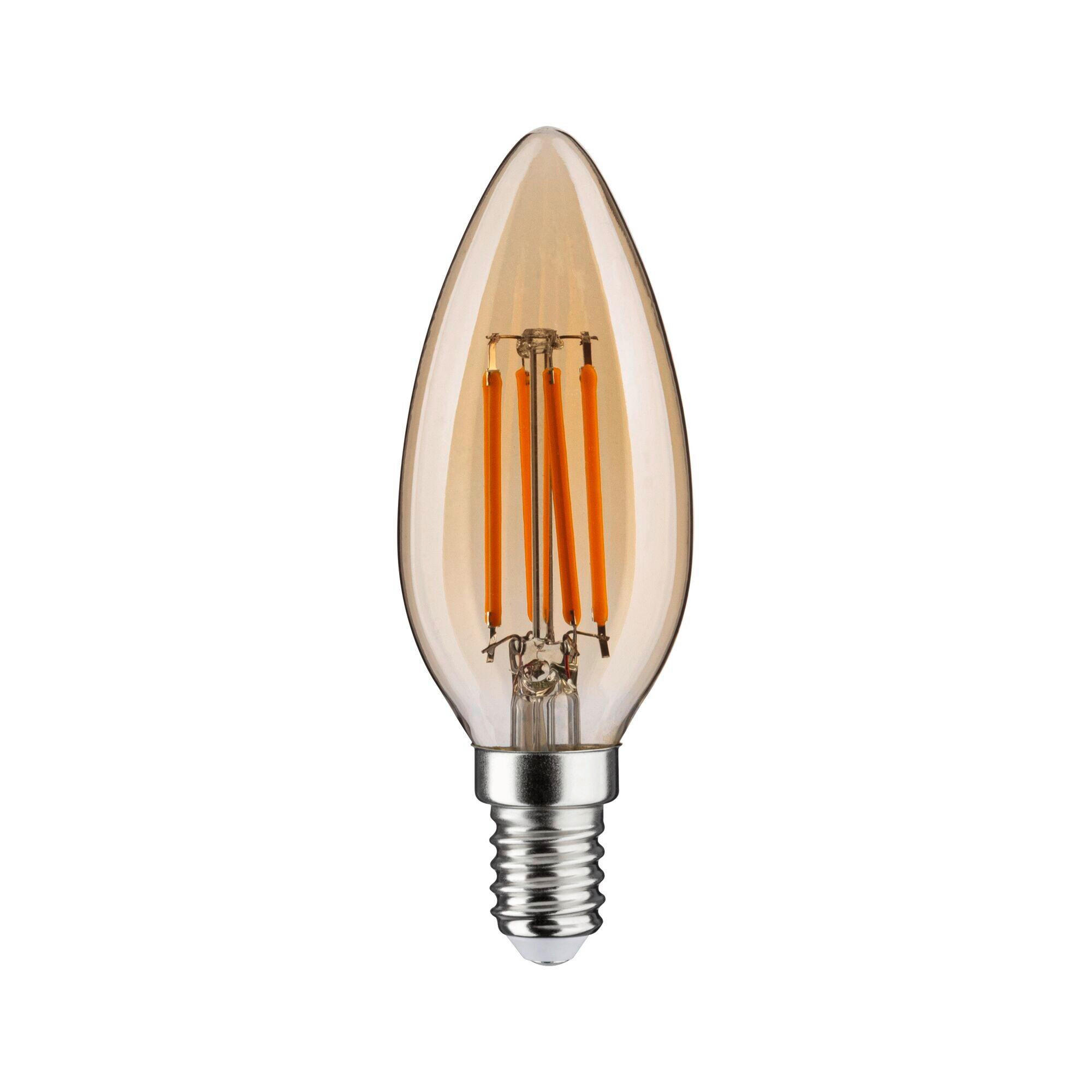 LED-LEUCHTMITTEL   E14 4,9 W 450 lm  - Goldfarben, Basics, Glas (3,5/9,8cm) - Paulmann