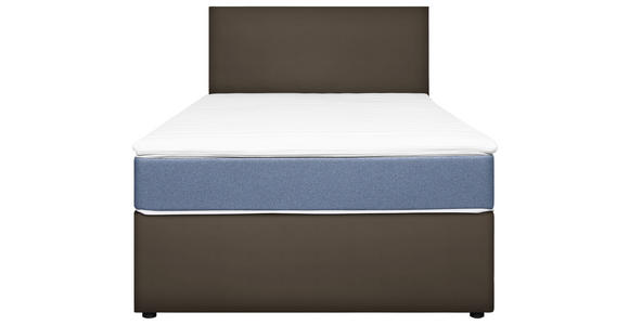 BOXBETT 120/200 cm in Grau, Hellblau - Grau/Hellblau, KONVENTIONELL, Holz/Holzwerkstoff (120/200cm) - Carryhome