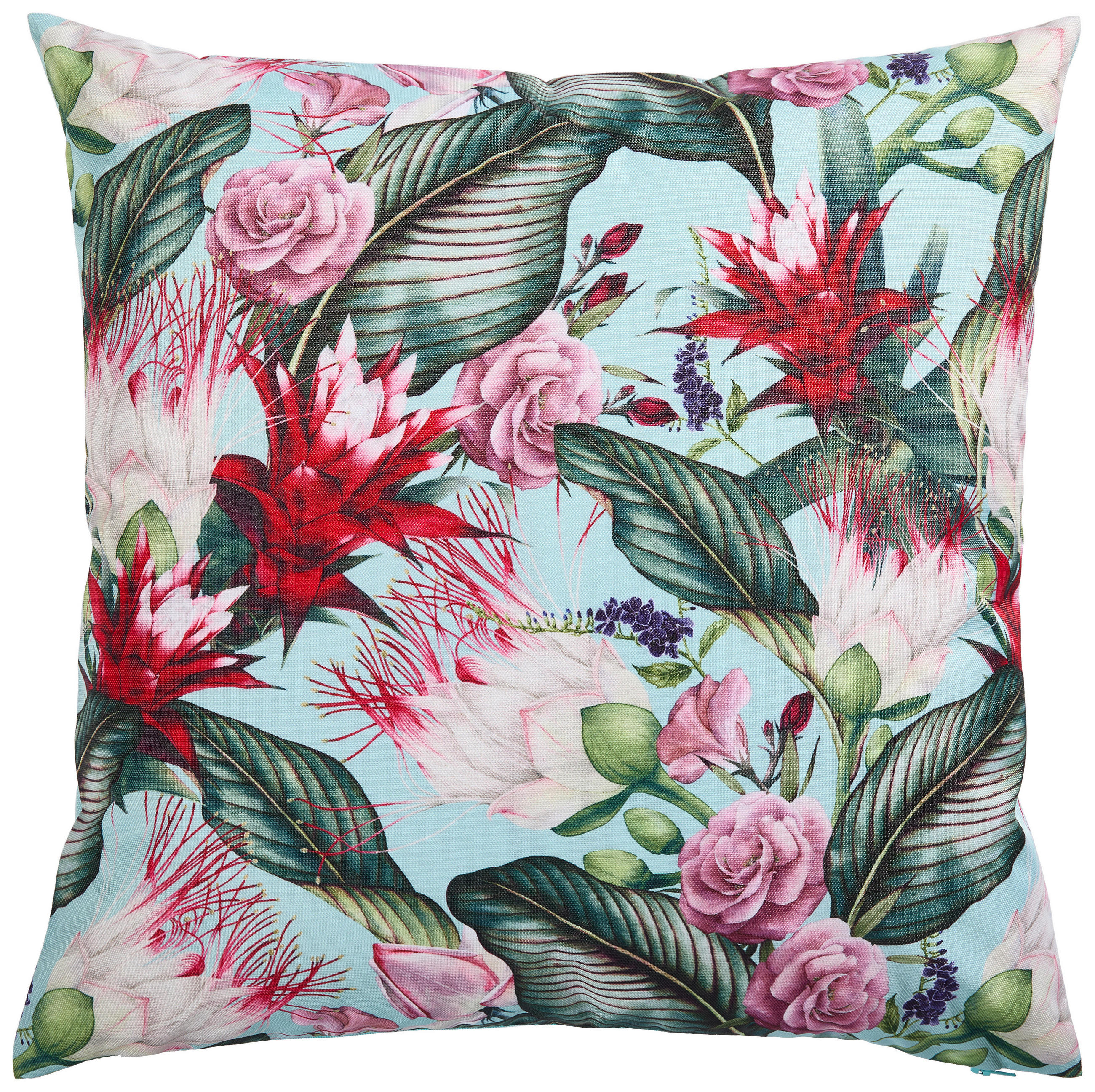 KISSENHÜLLE 48/48 cm  - Blau/Multicolor, Trend, Textil (48/48cm) - Ambia Garden