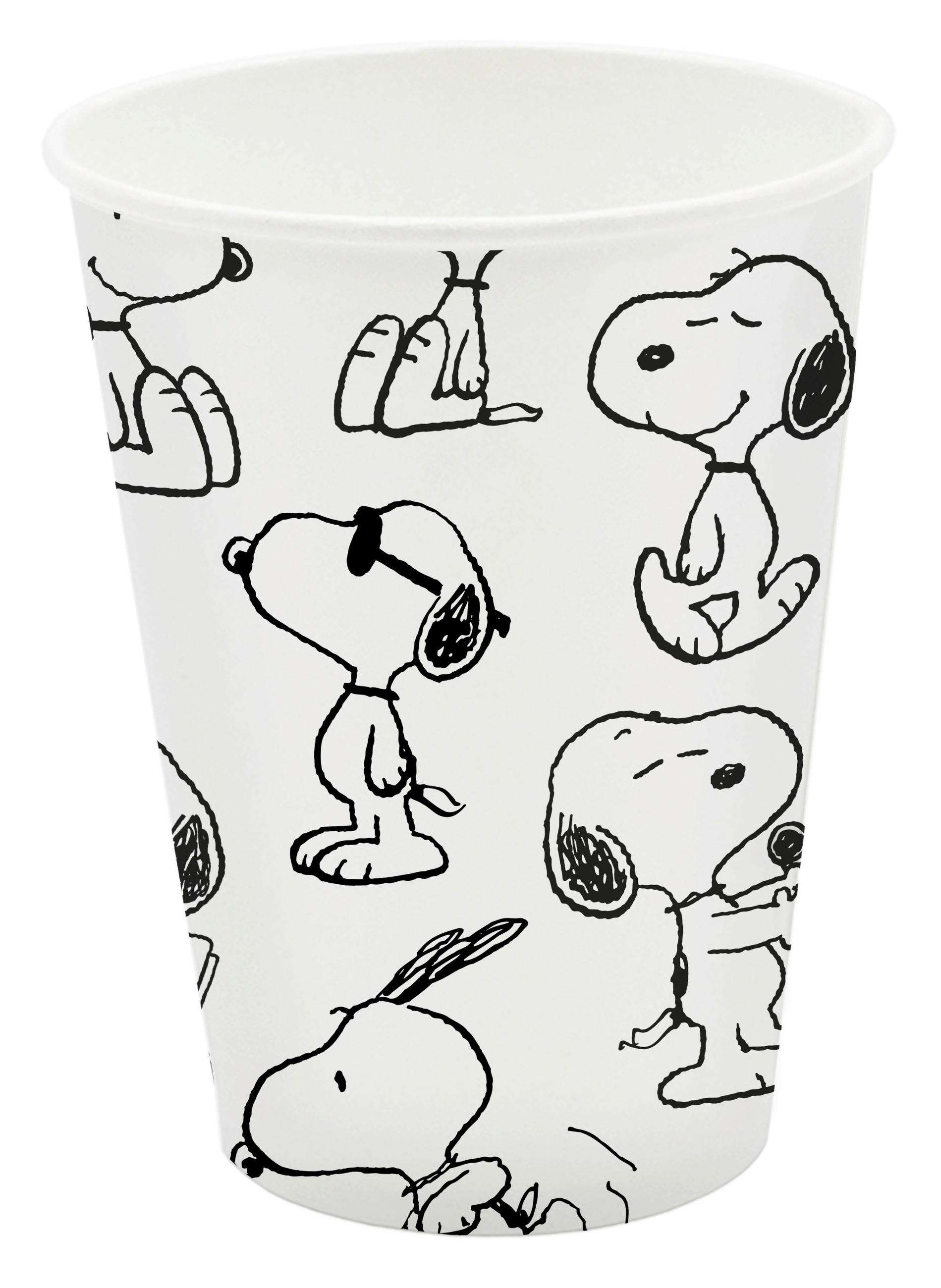 PAPPTRINKBECHER - Weiß, Trend, Papier (7/14,5/7cm)