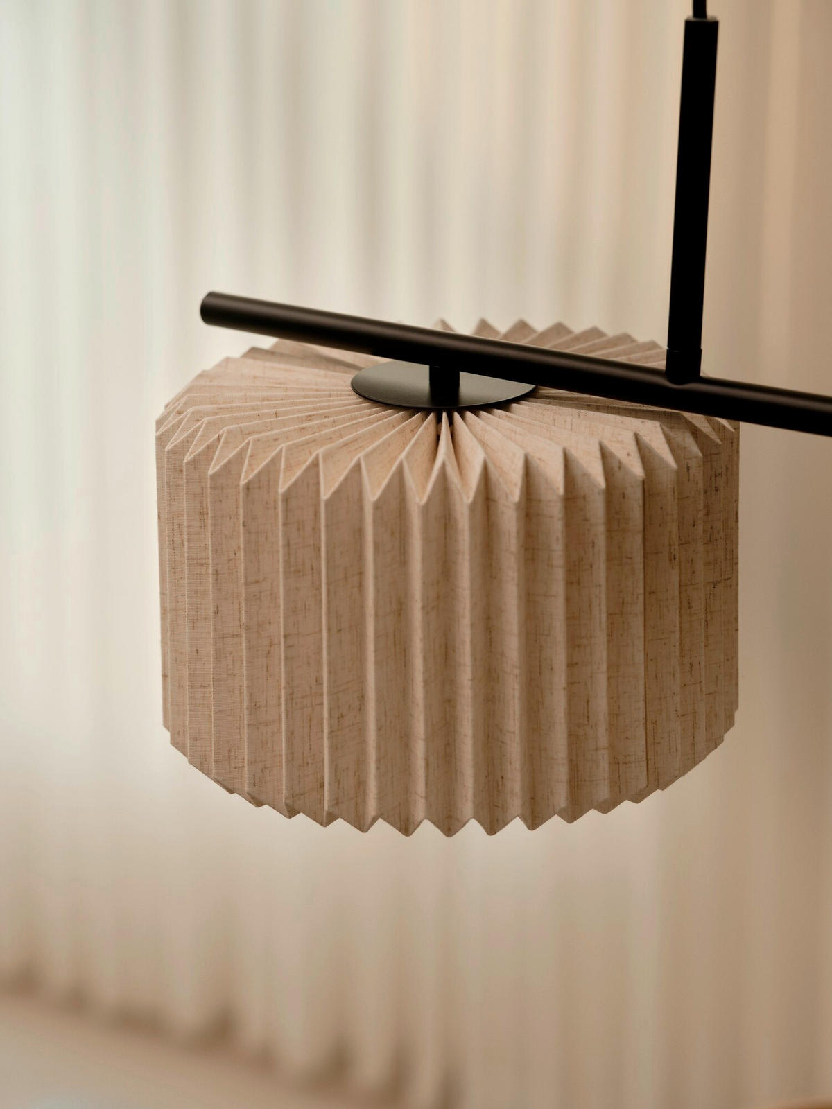 HÄNGELEUCHTE Vivienne 70/25/32,5 cm  - Schwarz, Design, Papier (70/25/32,5cm) - Nordlux