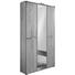 GARDEROBENSCHRANK Wildeiche teilmassiv lackiert Eichefarben - Edelstahlfarben/Eichefarben, Design, Holz/Metall (90/193/37cm) GARDEROBENSCHRANK Wildeiche teilmassiv lackiert Eichefarben - Edelstahlfarben/Eichefarben, Design, Holz/Metall (90/193/37cm)