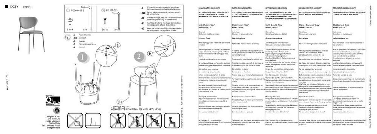 STUHL  in Edelstahl Struktur Metall, Textil  - Graubraun/Weiß, Design, Textil/Metall (50/80,5/54cm) - Lomoco