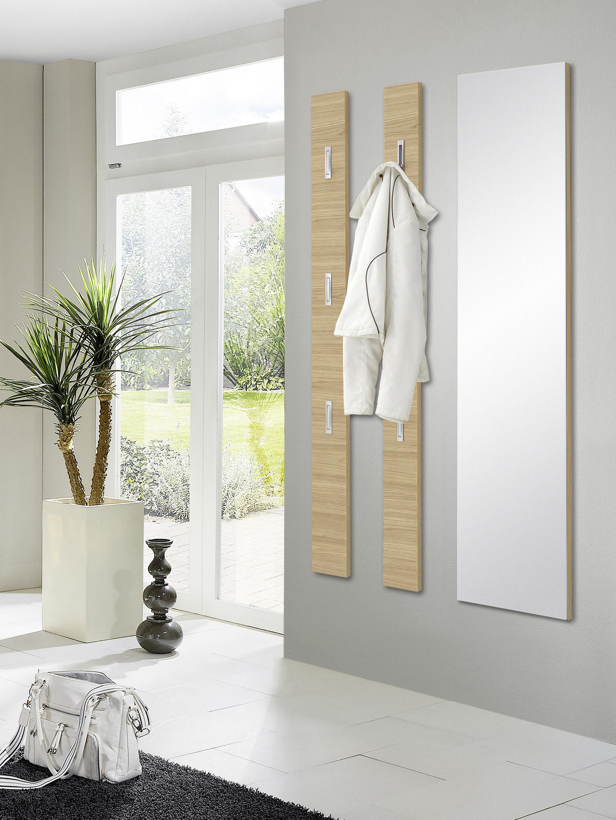 WANDSPIEGEL 42/170/3 cm    - Eichefarben, Design, Glas/Holz (42/170/3cm) - Novel