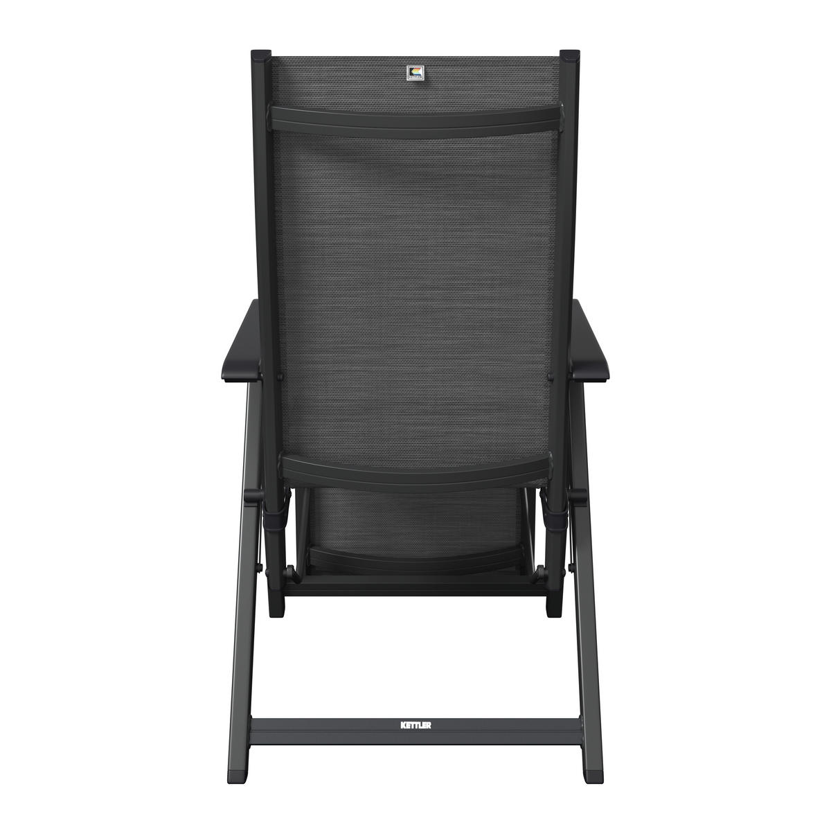 KERTI RELAX KAROSSZÉK 61/111/90 cm  - antracit/szürke, Konventionell, műanyag/textil (61/111/90cm) - Kettler