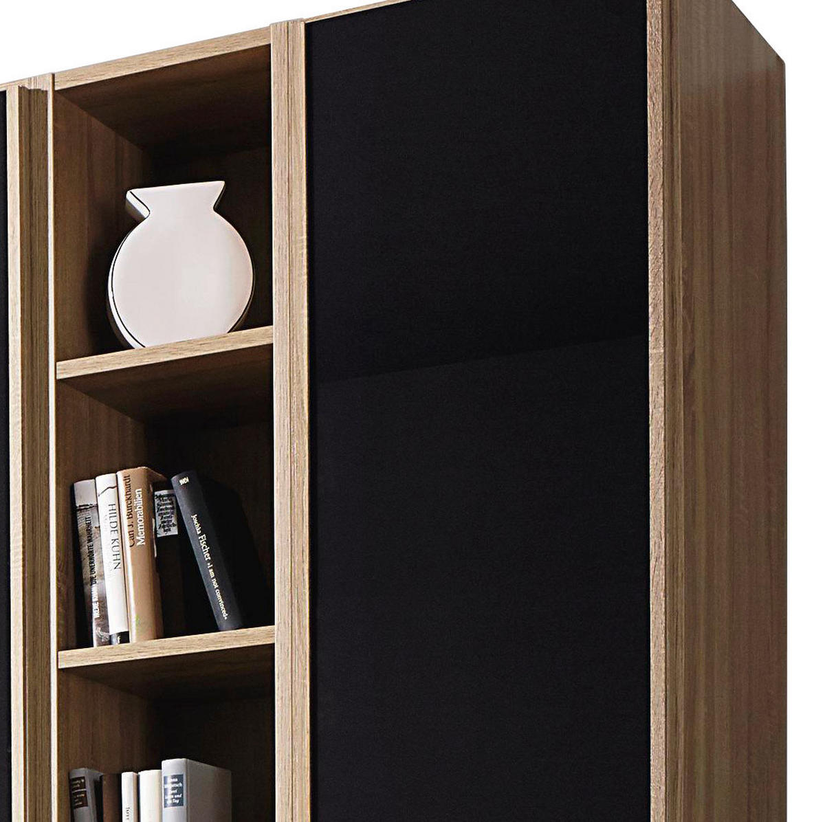 ŠATNÍKOVÁ SKRIŇA, antracitová, farba duba, 251/229/54 cm - farba duba/antracitová, Design, kompozitné drevo/sklo (251/229/54cm) - MID.YOU