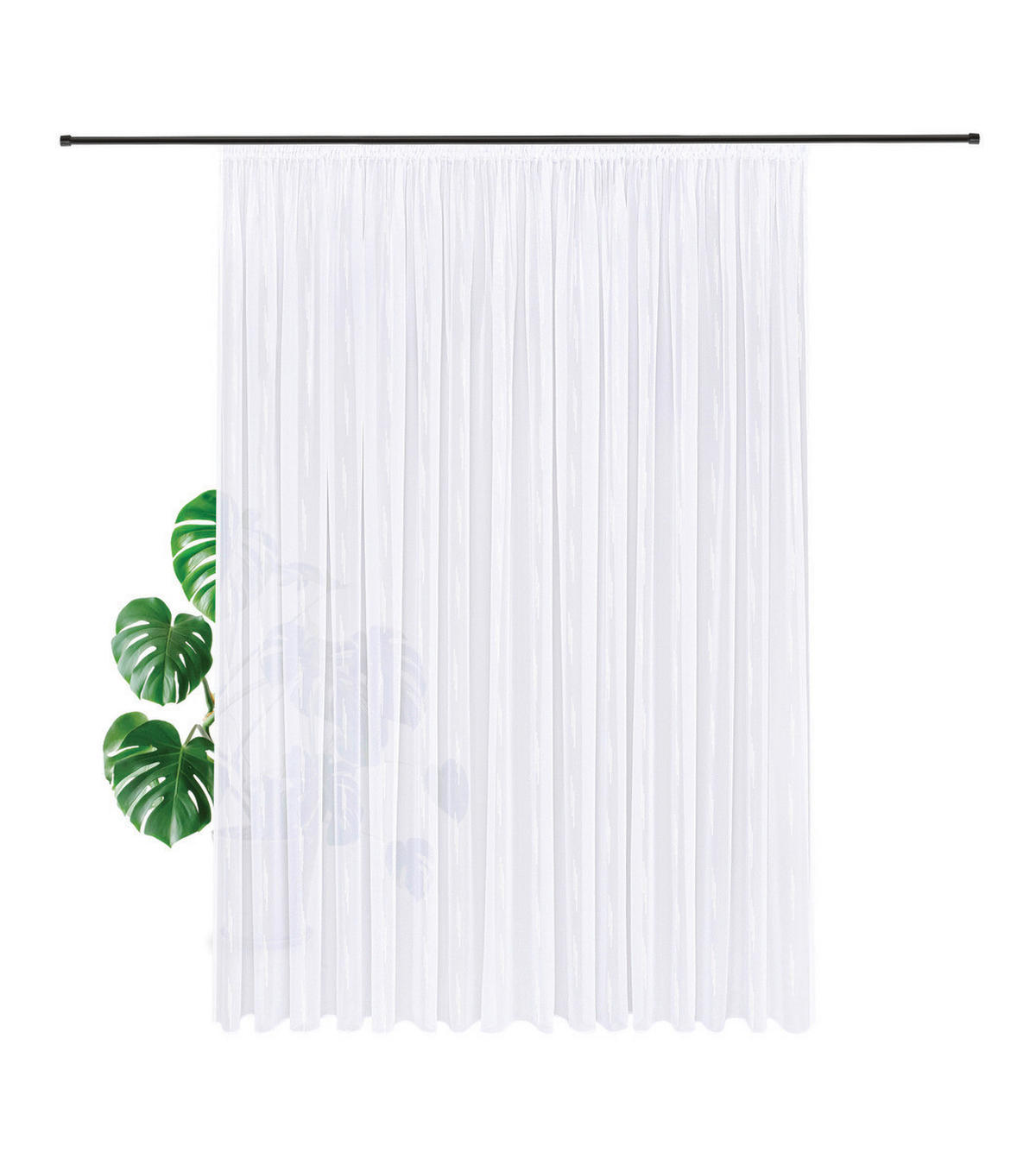 FERTIGSTORE  transparent  300/245 cm   - Beige, Basics, Textil (300/245cm)
