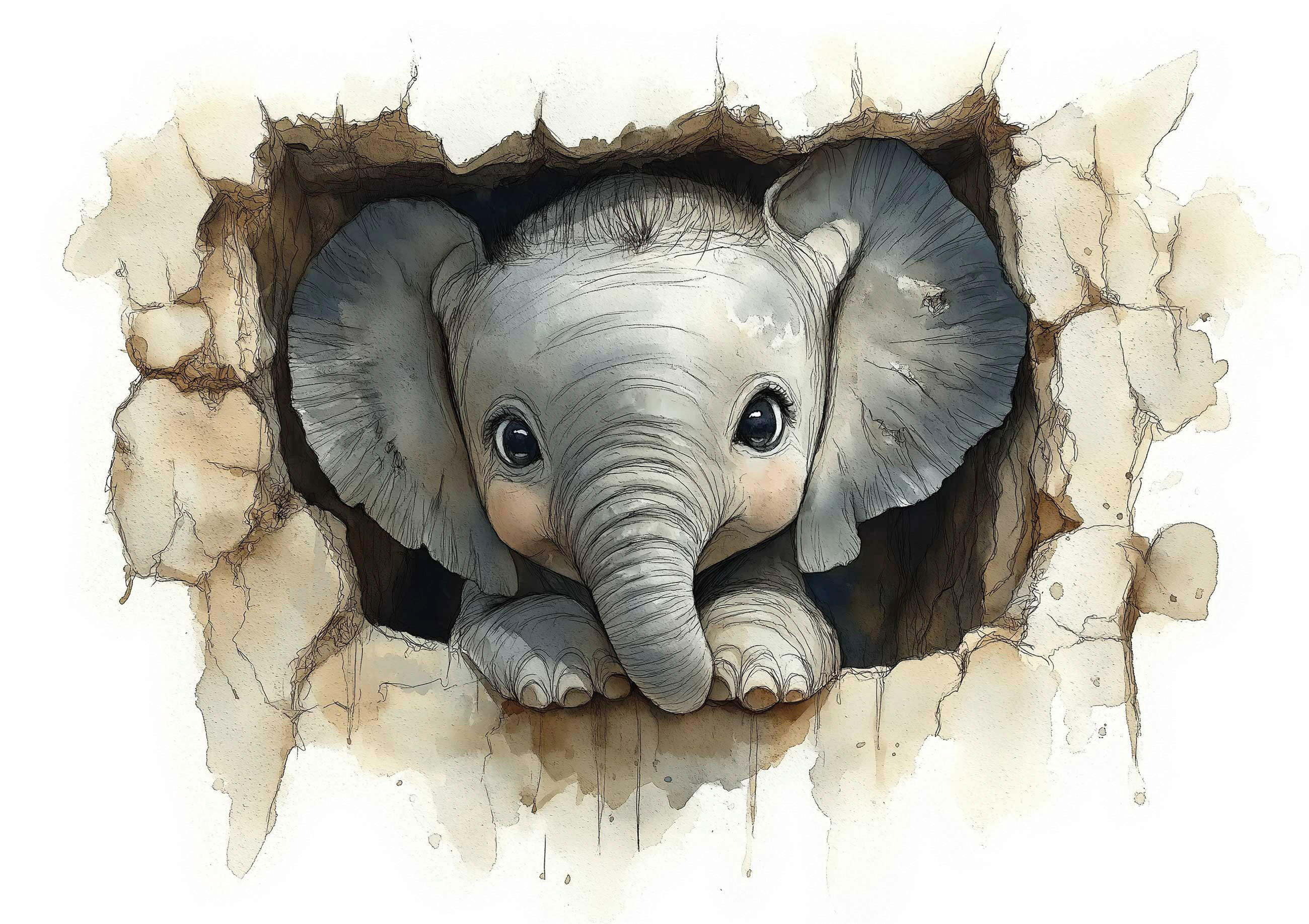 WANDTATTOO  25/35/0,10 cm    - Multicolor, Basics, Kunststoff (25/35/0,10cm)