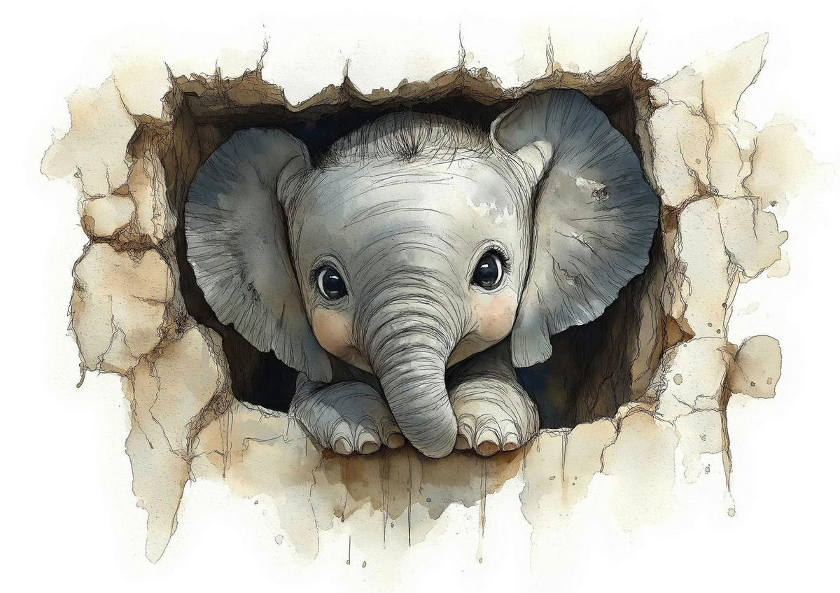 WANDTATTOO  25/35/0,10 cm    - Multicolor, Basics, Kunststoff (25/35/0,10cm)