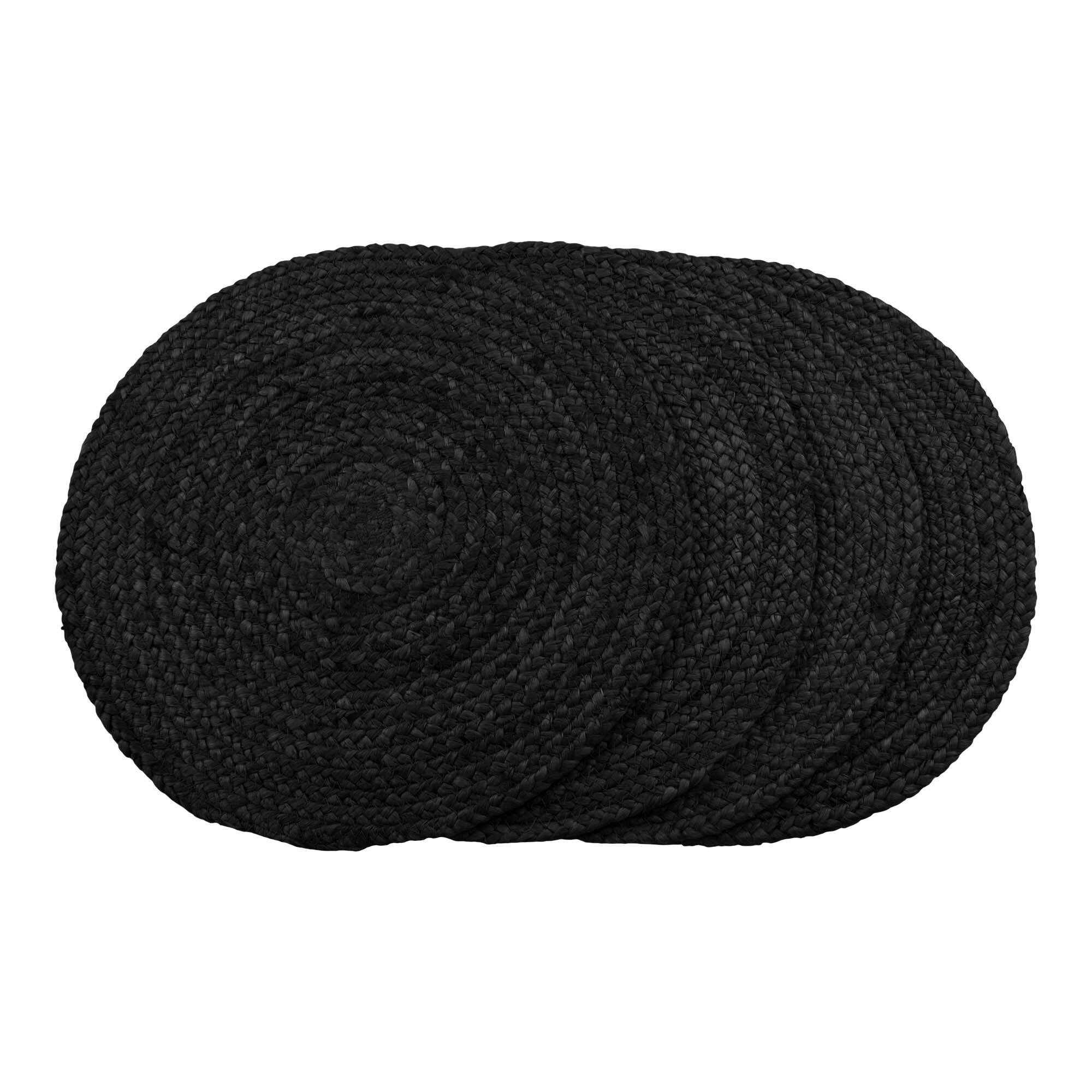 BORDSTABLETT Bombay textil struktur mörkgrå 38 cm  - mörkgrå, Basics, textil (38cm)
