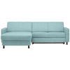 ECKSOFA in Webstoff Türkis  - Türkis/Schwarz, Design, Kunststoff/Textil (165/257cm) - Xora