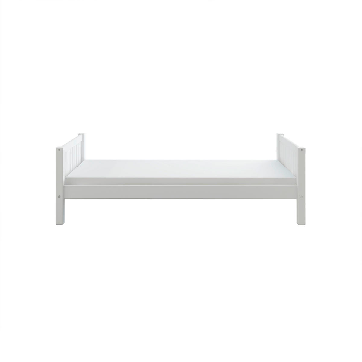 BETT 90/200 cm,  in Weiß, Rollrost  - Weiß, MODERN, Holz (90/200cm) - Chameo