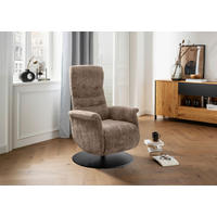 RELAXSESSEL LATINA Kopfteilverstellung, Fußteilverstellung, Rücken echt    - Anthrazit/Schwarz, MODERN, Textil/Metall (72/118/85-165cm) - Livetastic