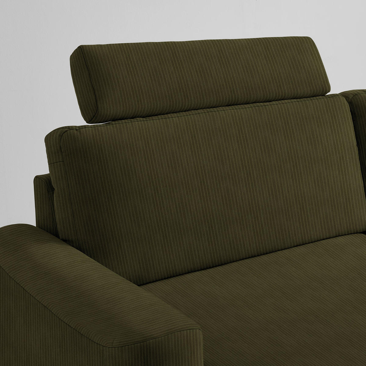 KOPFSTÜTZE Chenille, Cord  - Dunkelgrün, Konventionell, Textil (84/21/21cm) - MID.YOU